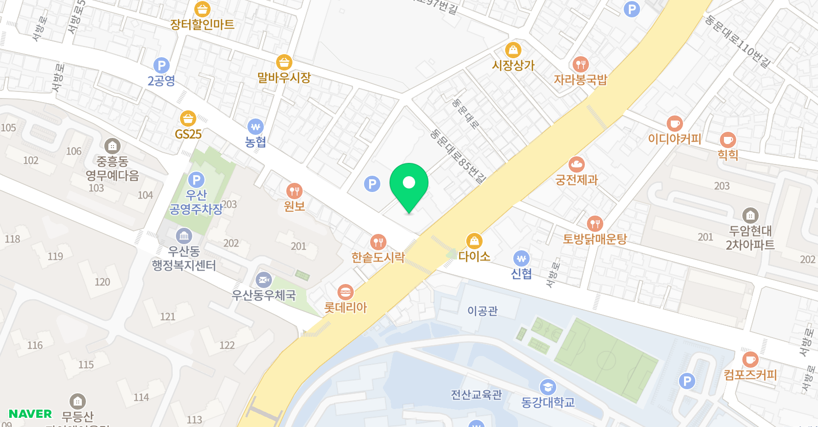 김무성 학원 위치
