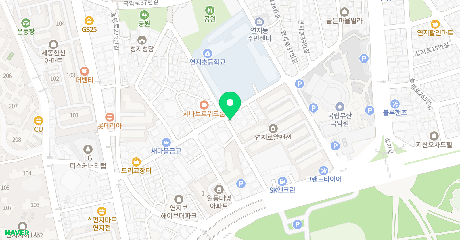수학상자 종합학원 위치