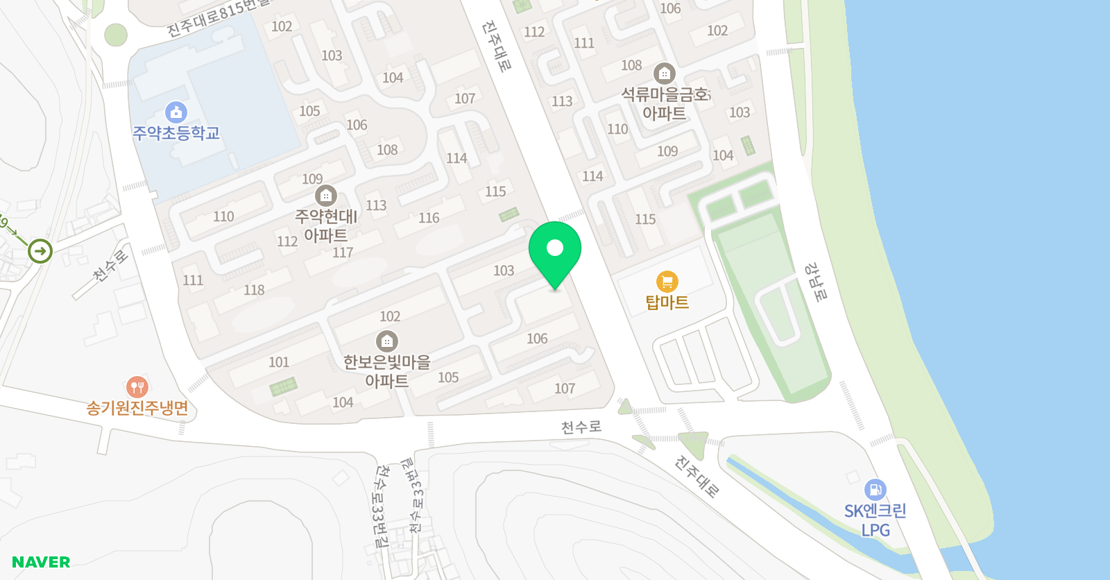 청솔 피아노 위치