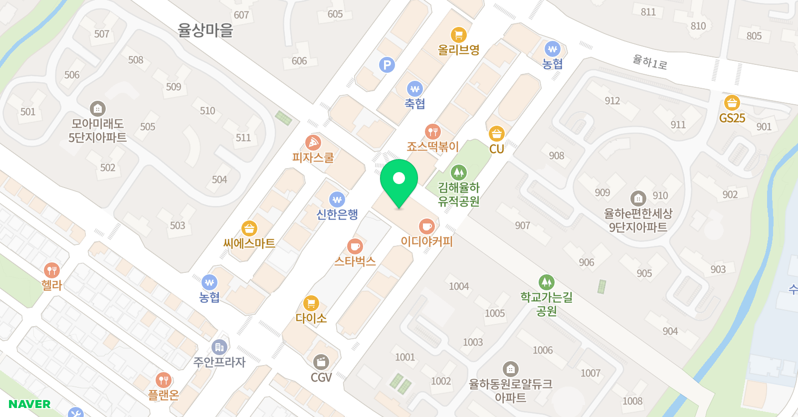 기운센 수학학원 위치
