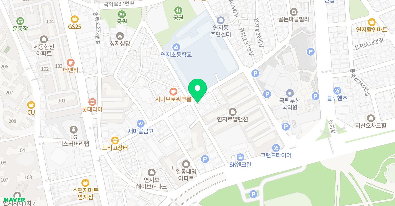 삼성영어셀레나 연지교실 위치