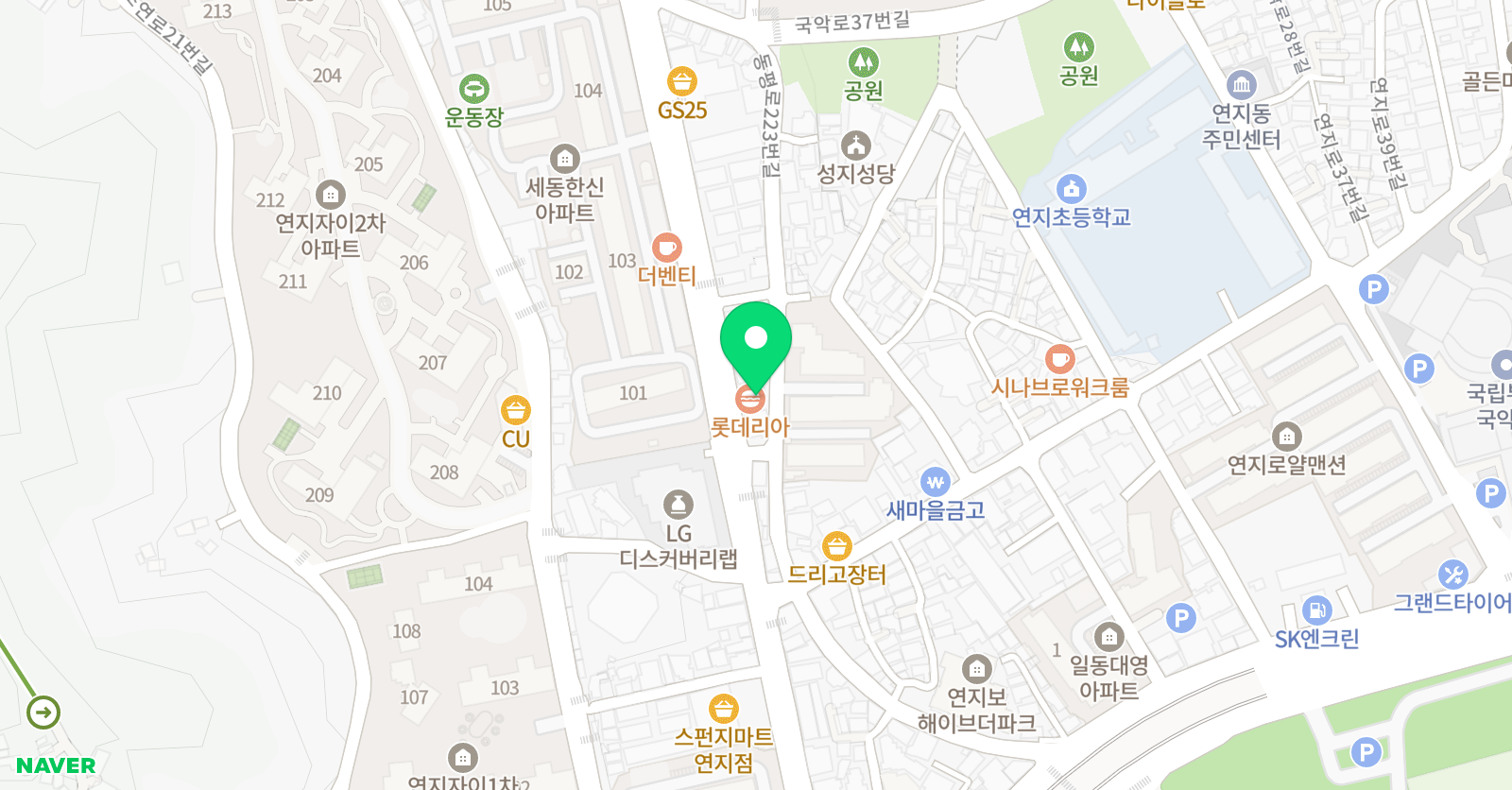K 수학과학학원 위치