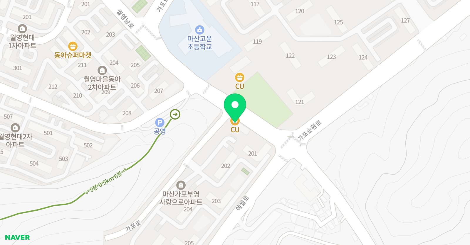 감사랑 리더십태권도장 위치