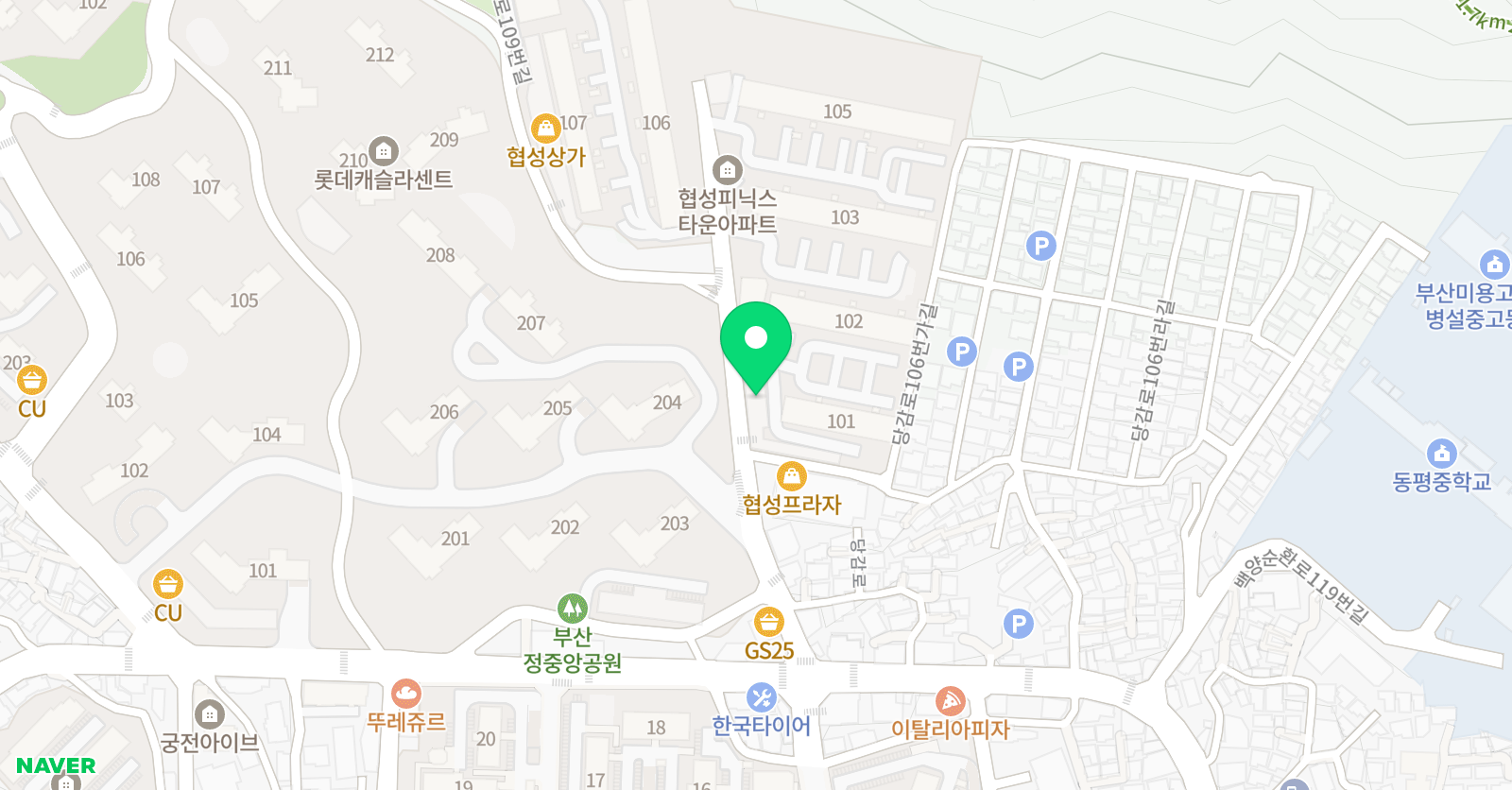 예림 학원 위치
