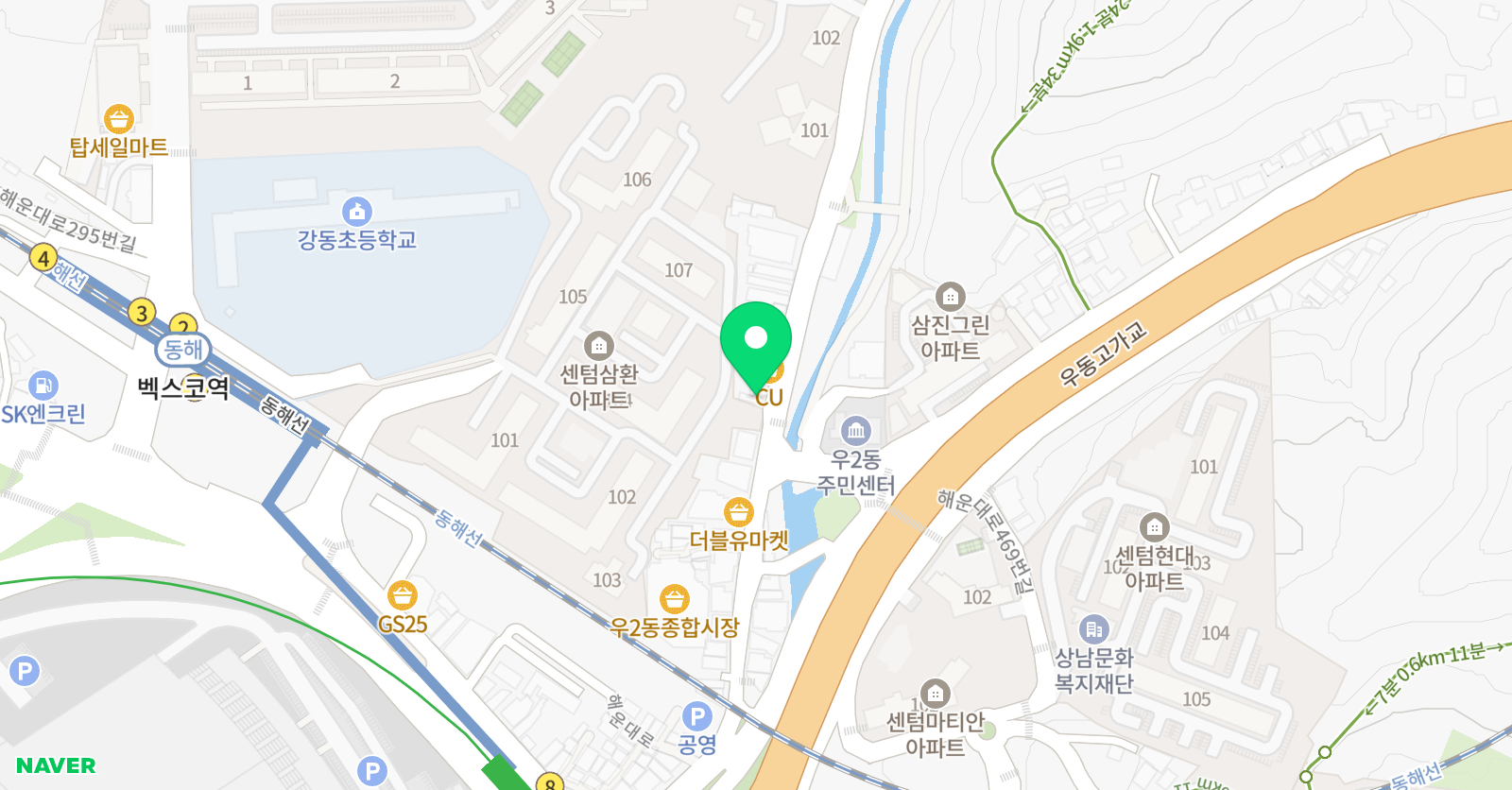 한울림피아노 음악교습소 위치