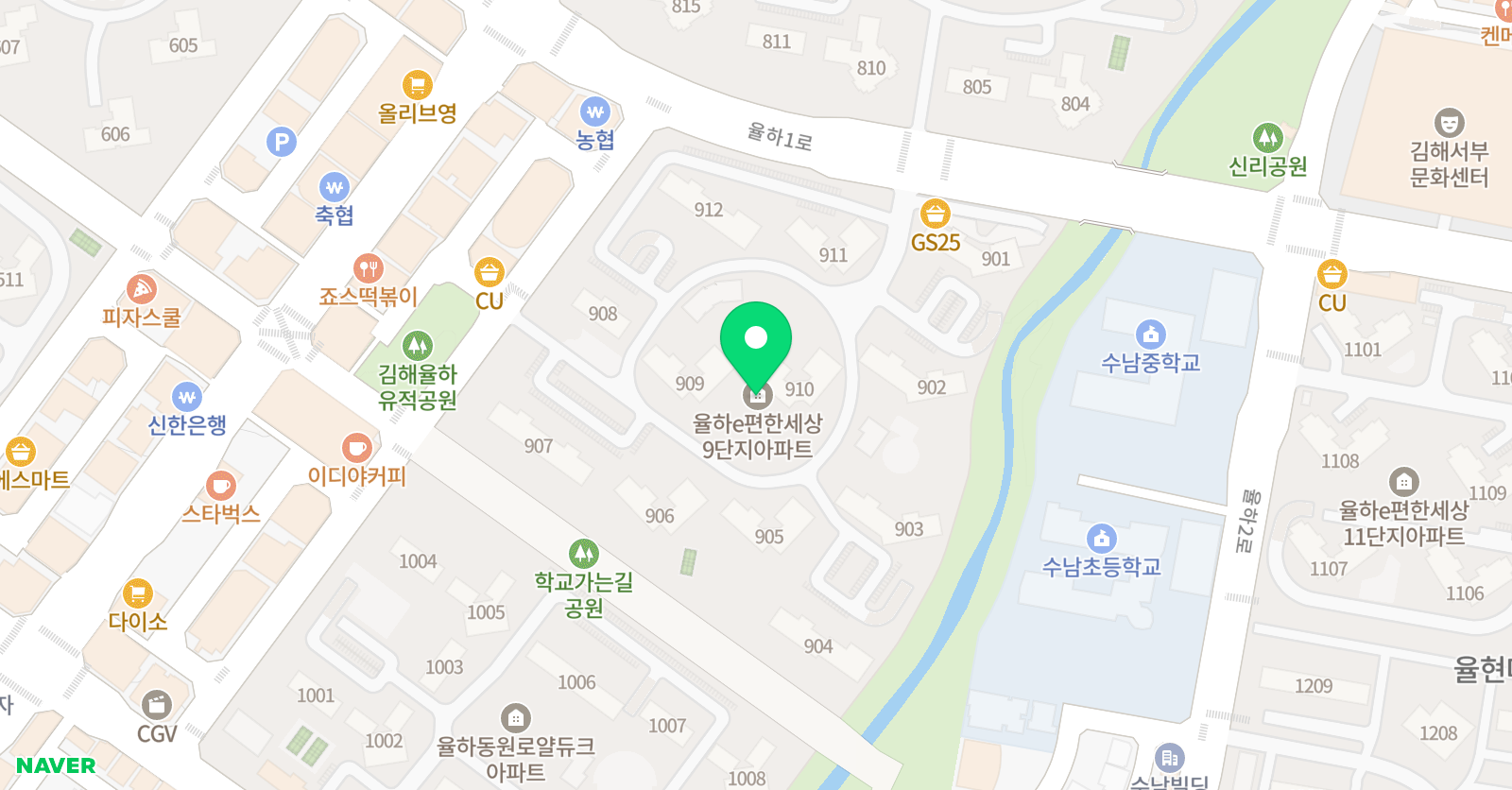 링키영어 율하이편한세상 9단지점 위치