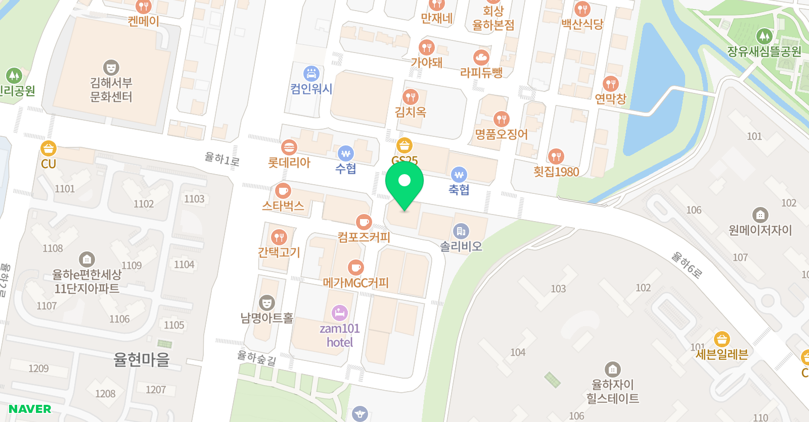 조이댄스뮤직아카데미 김해점 위치