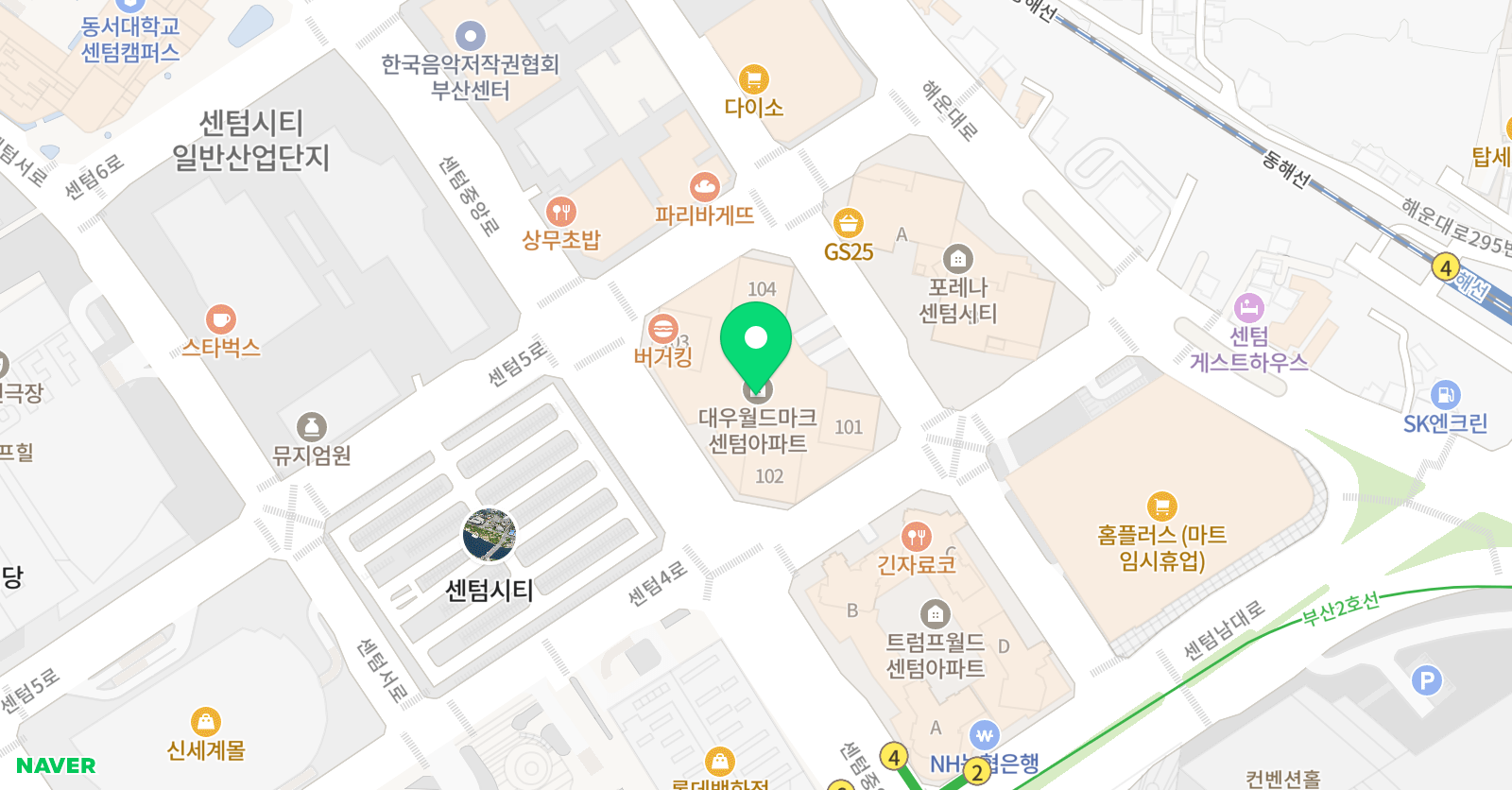 엠아이 어학원 센텀캠퍼스 위치