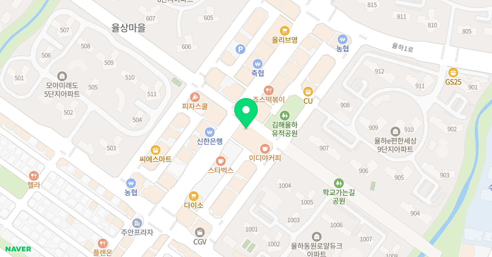 특별한이국어수학문해와수리 율하본원 위치