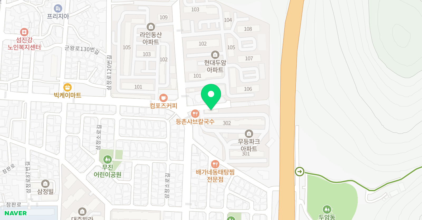 기쁜소리 피아노 위치