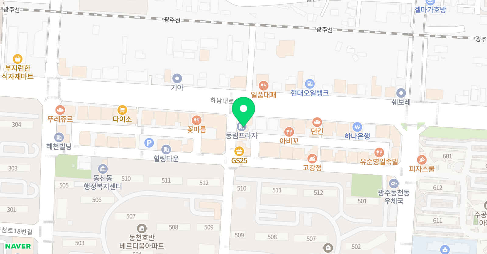 온 플루트 스튜디오 위치