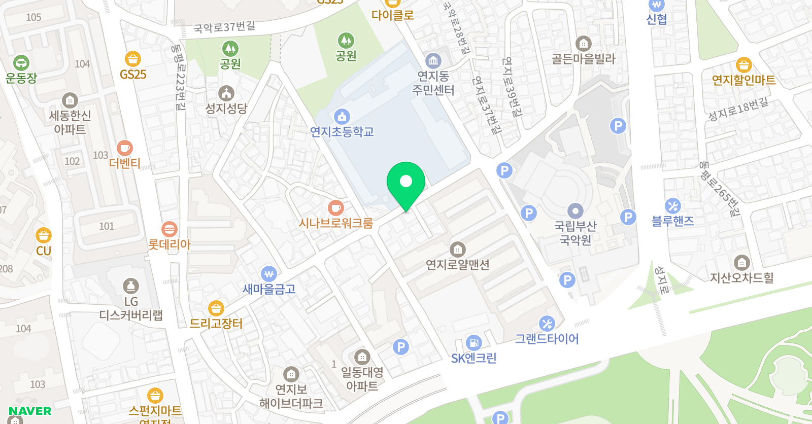 아이스크림홈런 수학교습소 연지 위치