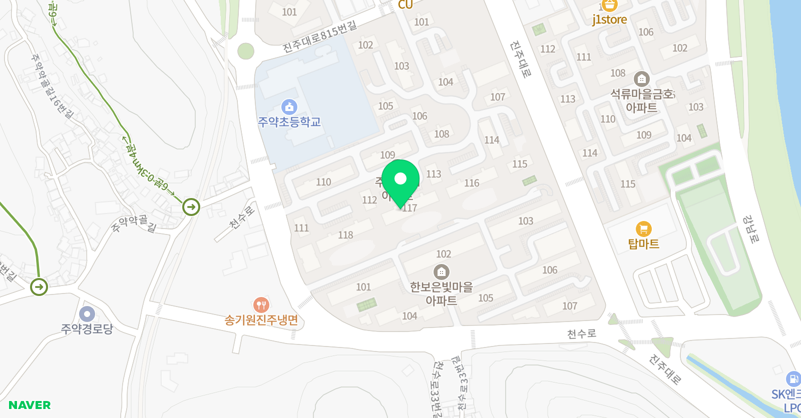 푸르넷 공부방 주약현대 위치