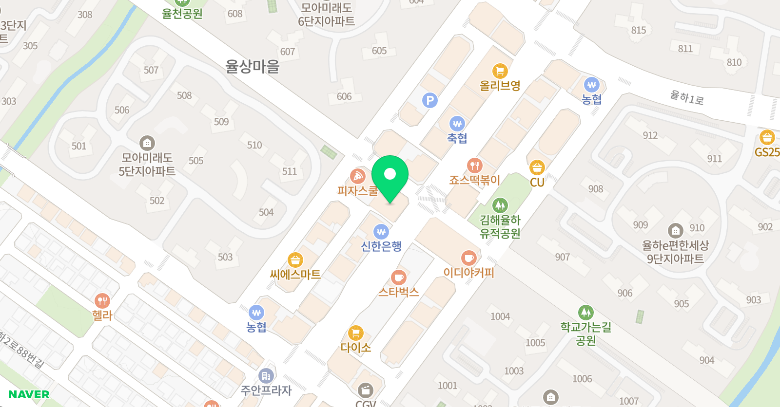 수풀림 학원 위치