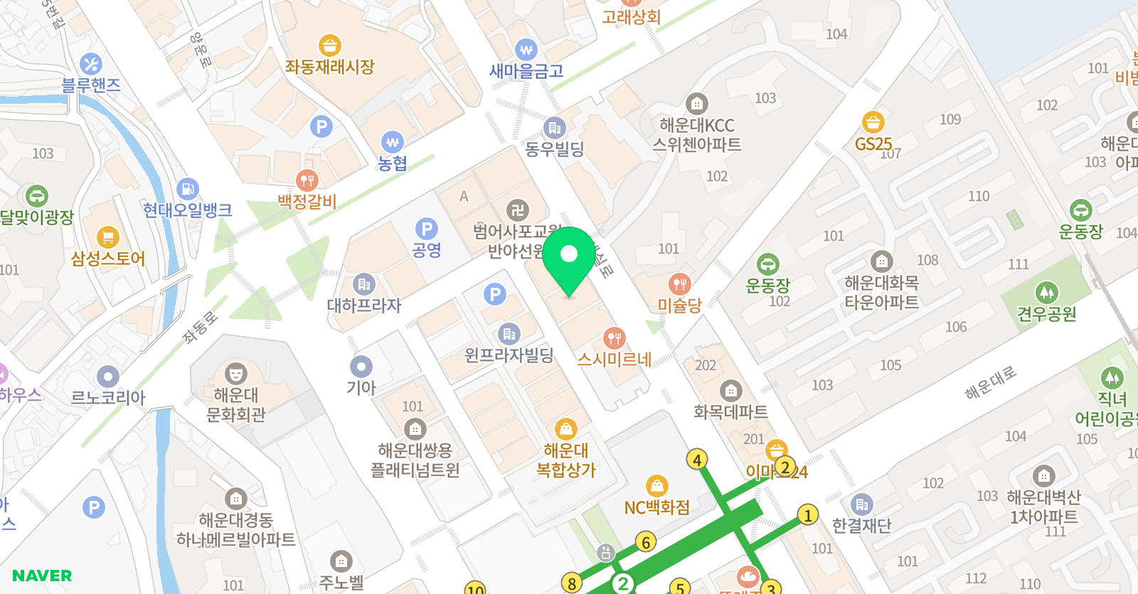 하이라이트 수학전문학원 위치