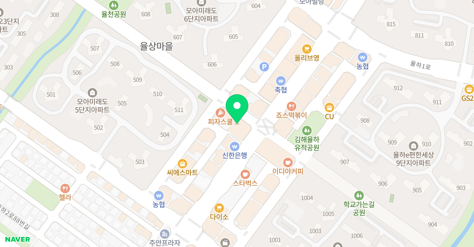 책나무 김해율하점 위치