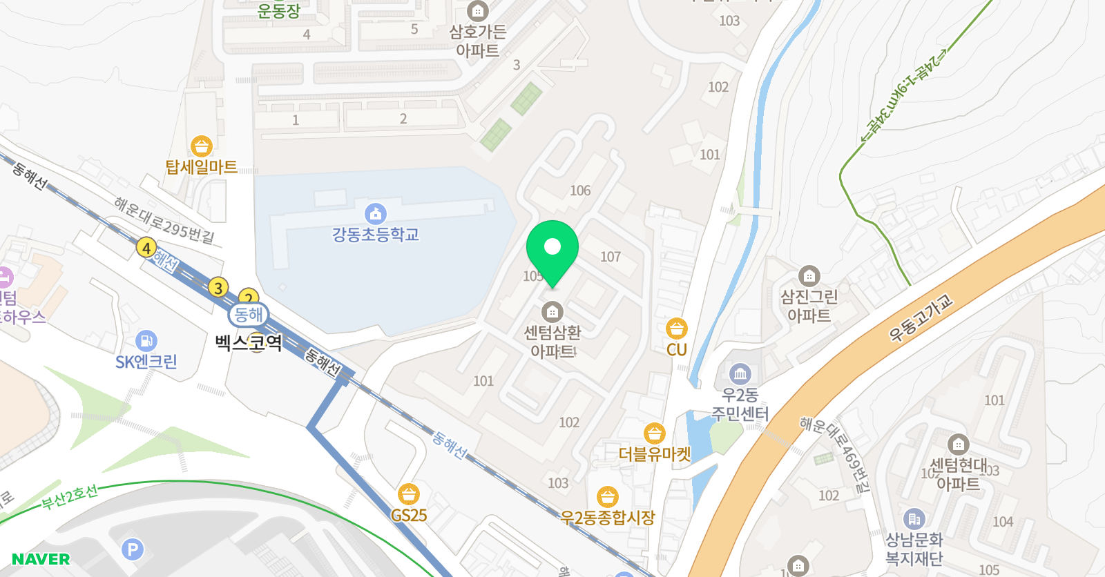 한우리독서토론논술 해운대강동독서교실 위치