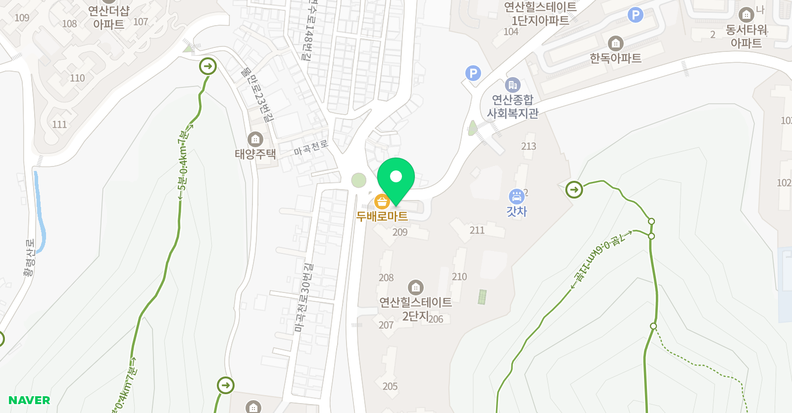 몬스터매스 연산힐스테이트점 위치