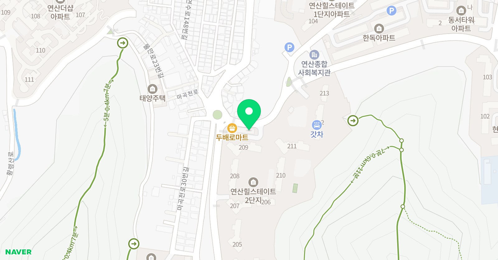 링키영어 연산힐스테이트점 위치