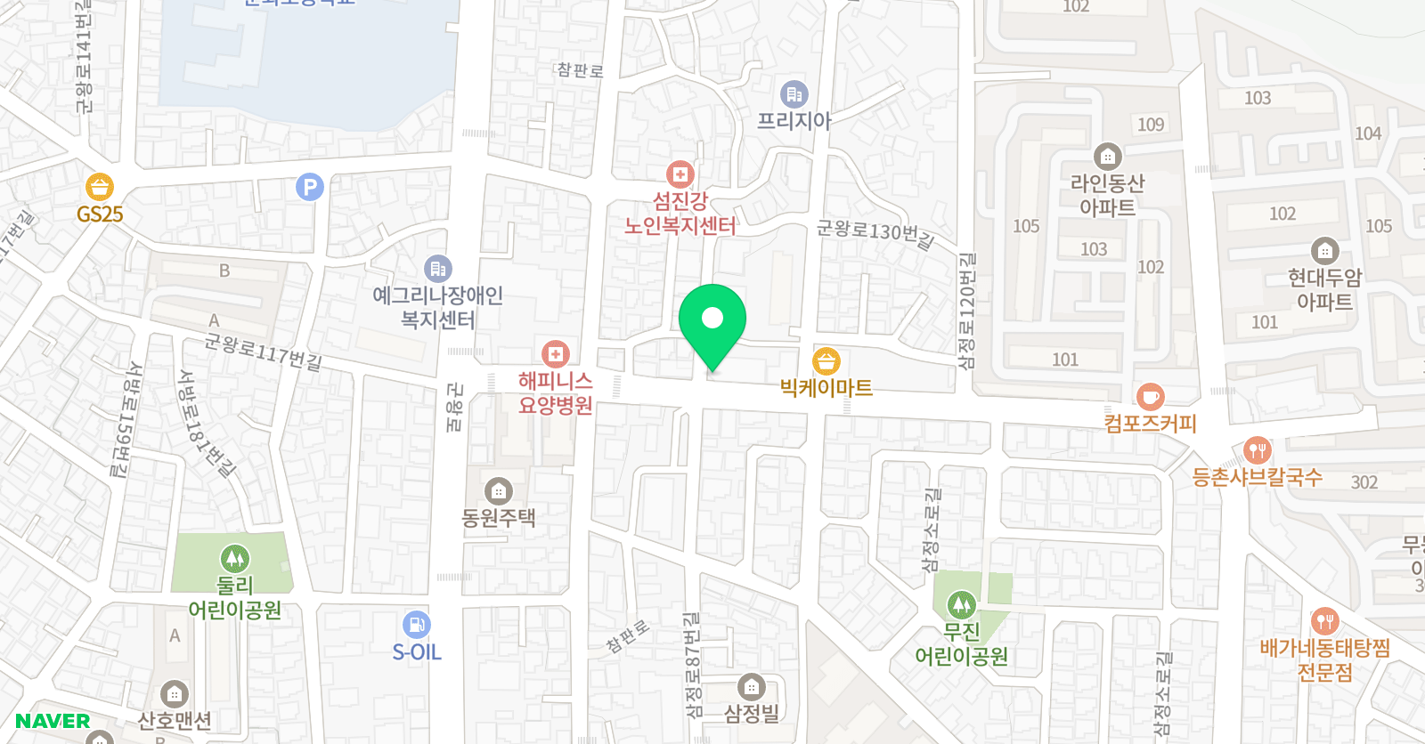 퍼펙트 영어전문학원 위치