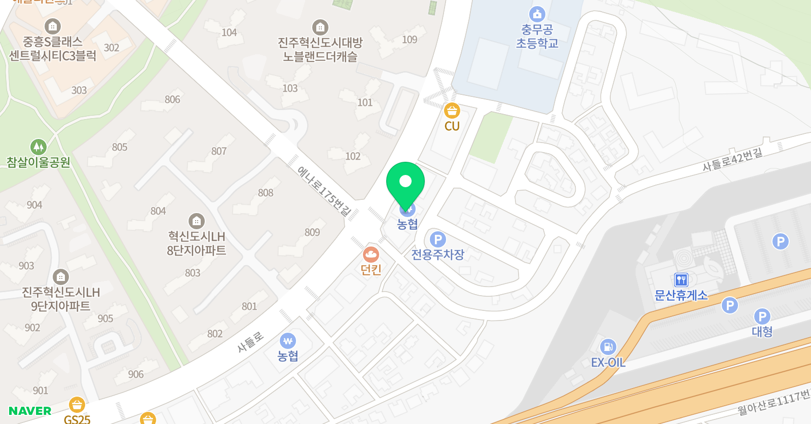 더오름수학학원 위치