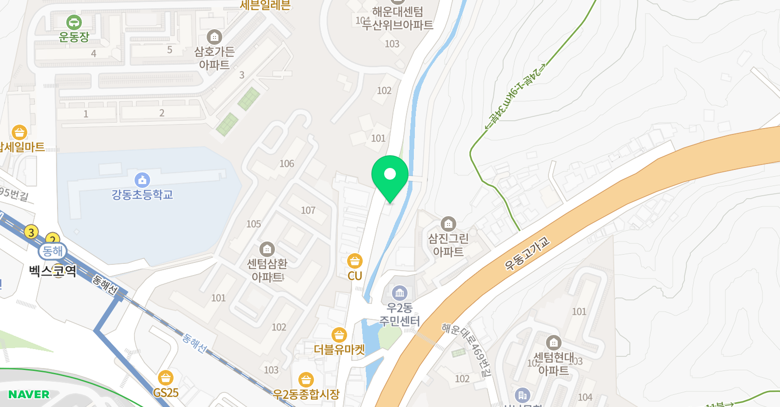 해운대영재 수학교습소 위치