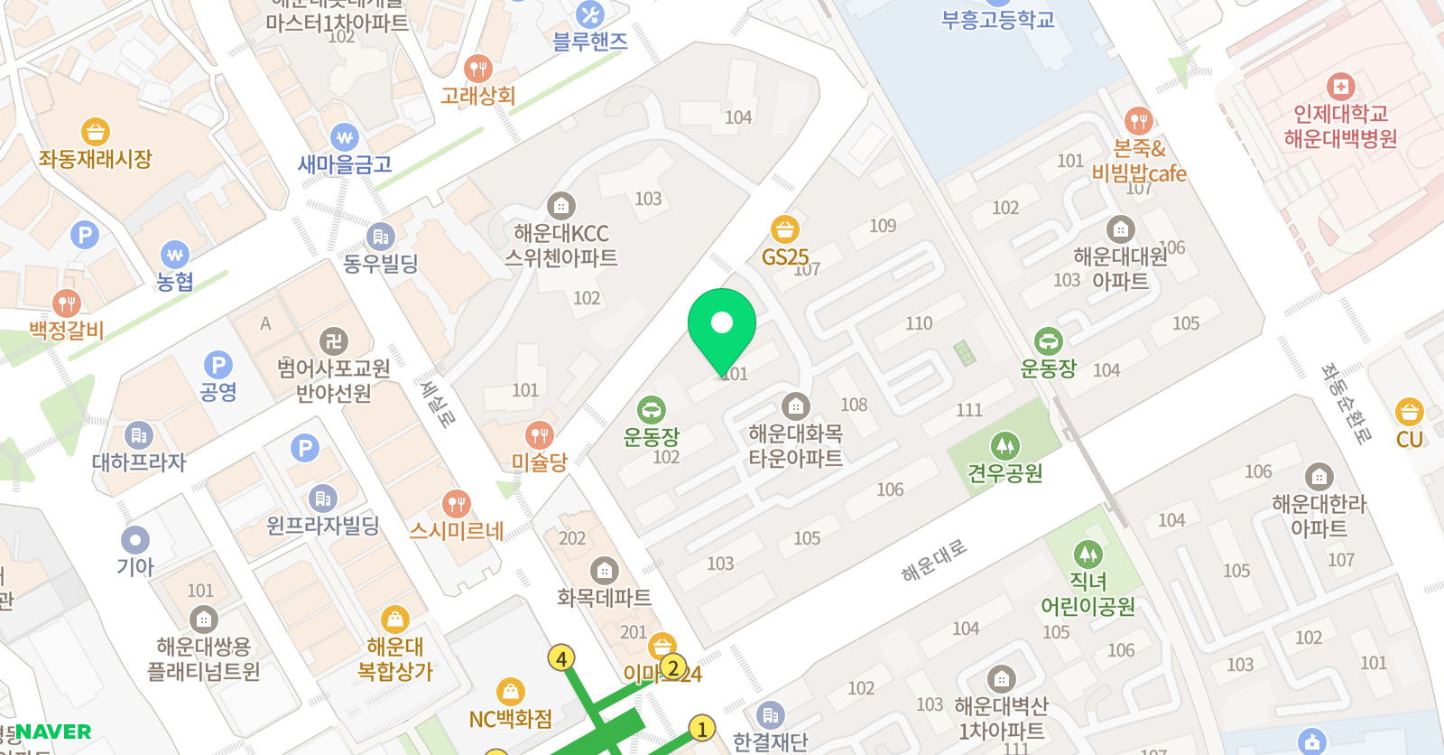 정우탁 영어학원 위치