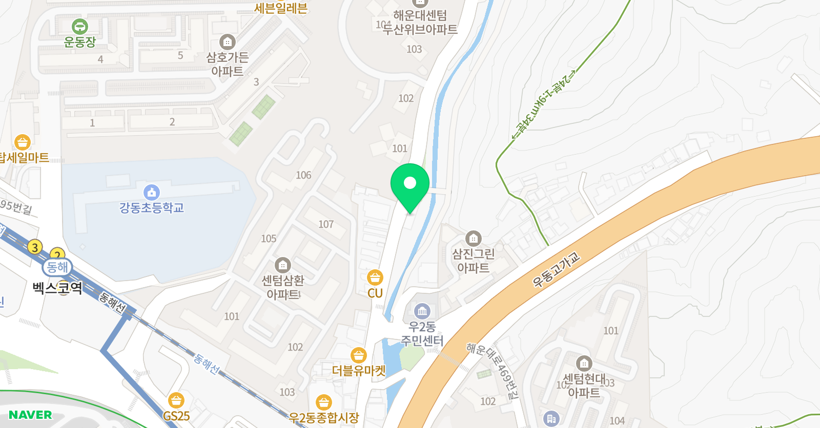 스마트해법 수학 센텀두산위브점 위치