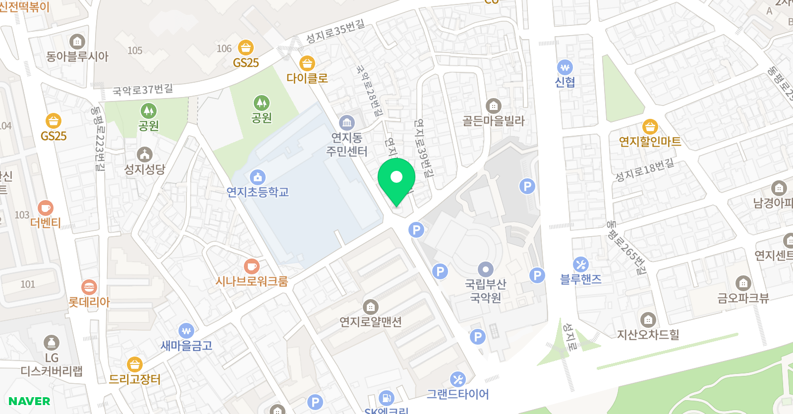 채움아트 미술학원 위치