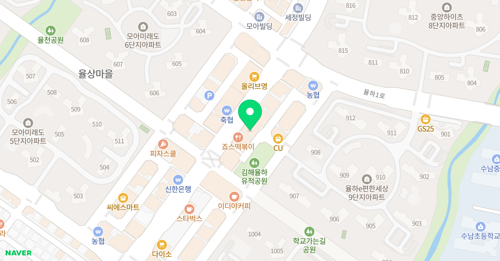 에이든 영어학원 위치