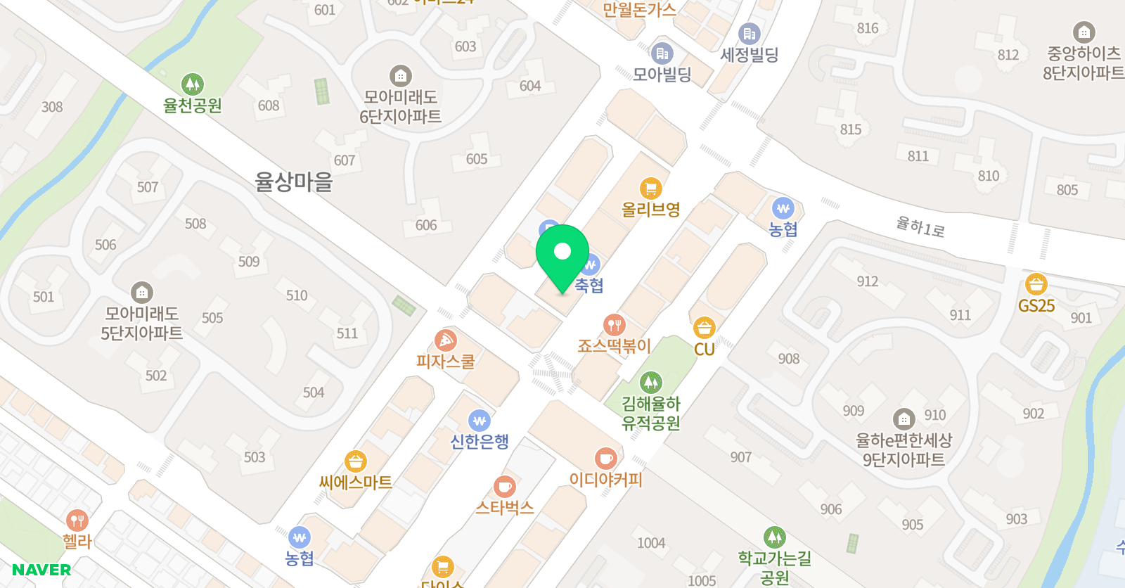 큰숲 창의수학학원 위치