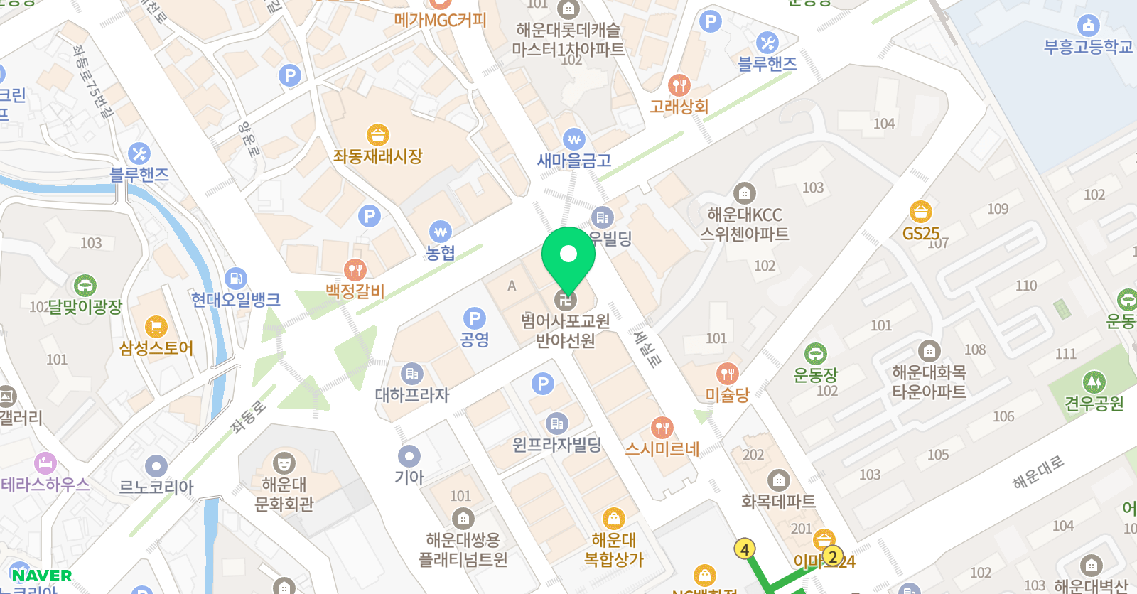 사자후 태권도 위치