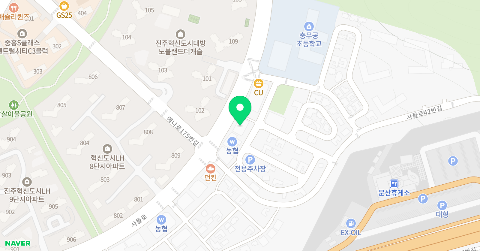플랜딥 영어수학 진주혁신캠퍼스 위치