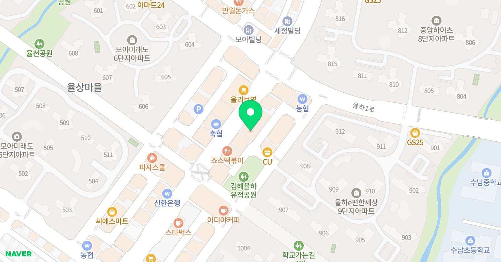 정상 어학원 율하분원 위치