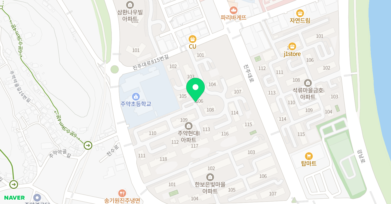 쎈 수학러닝센터 주약 수학교습소 위치