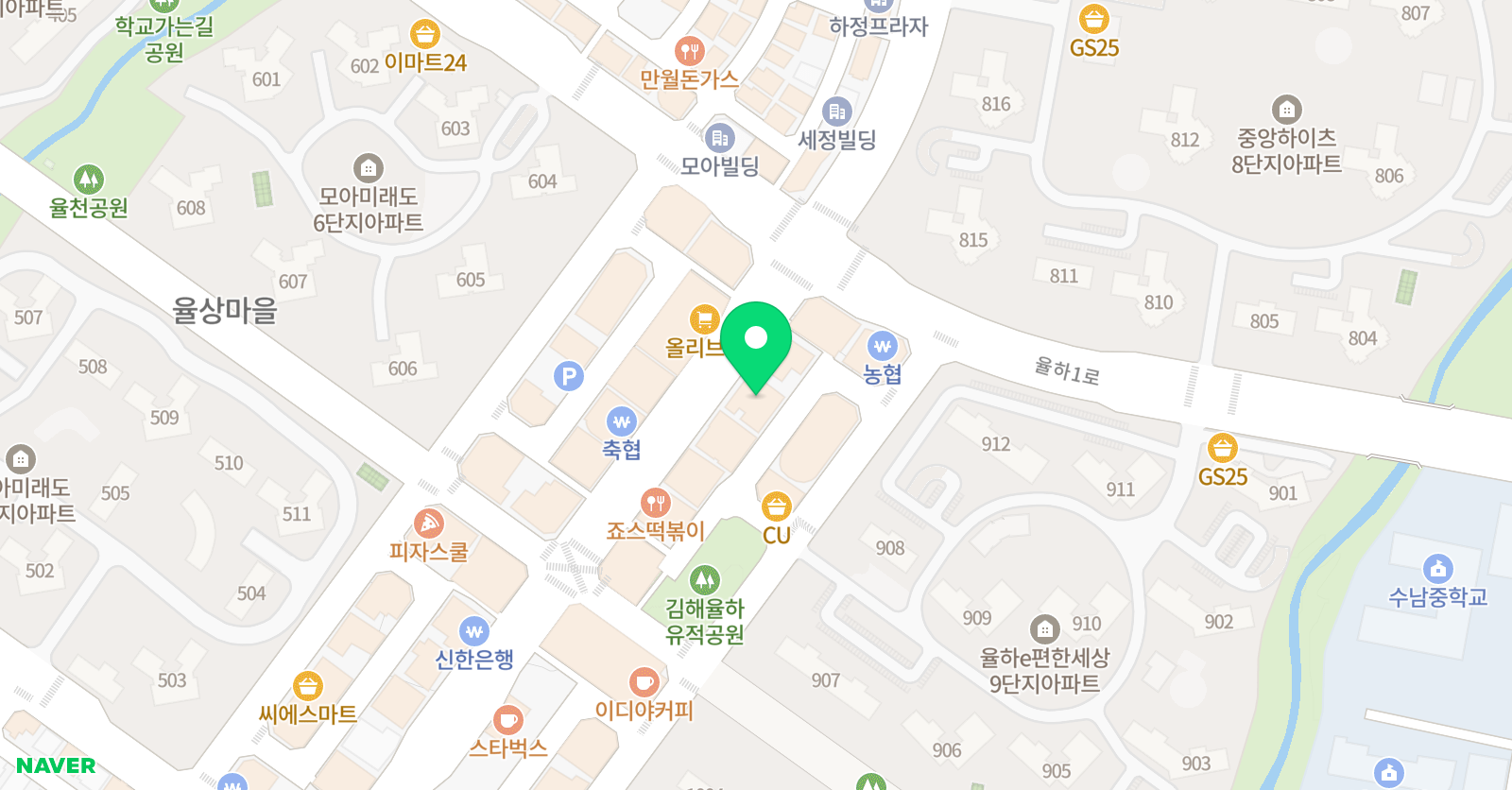 율하 실용음악학원 위치