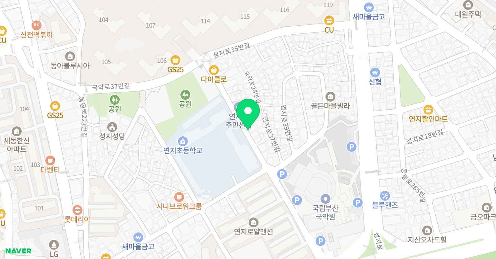 갤러리미술학원 위치