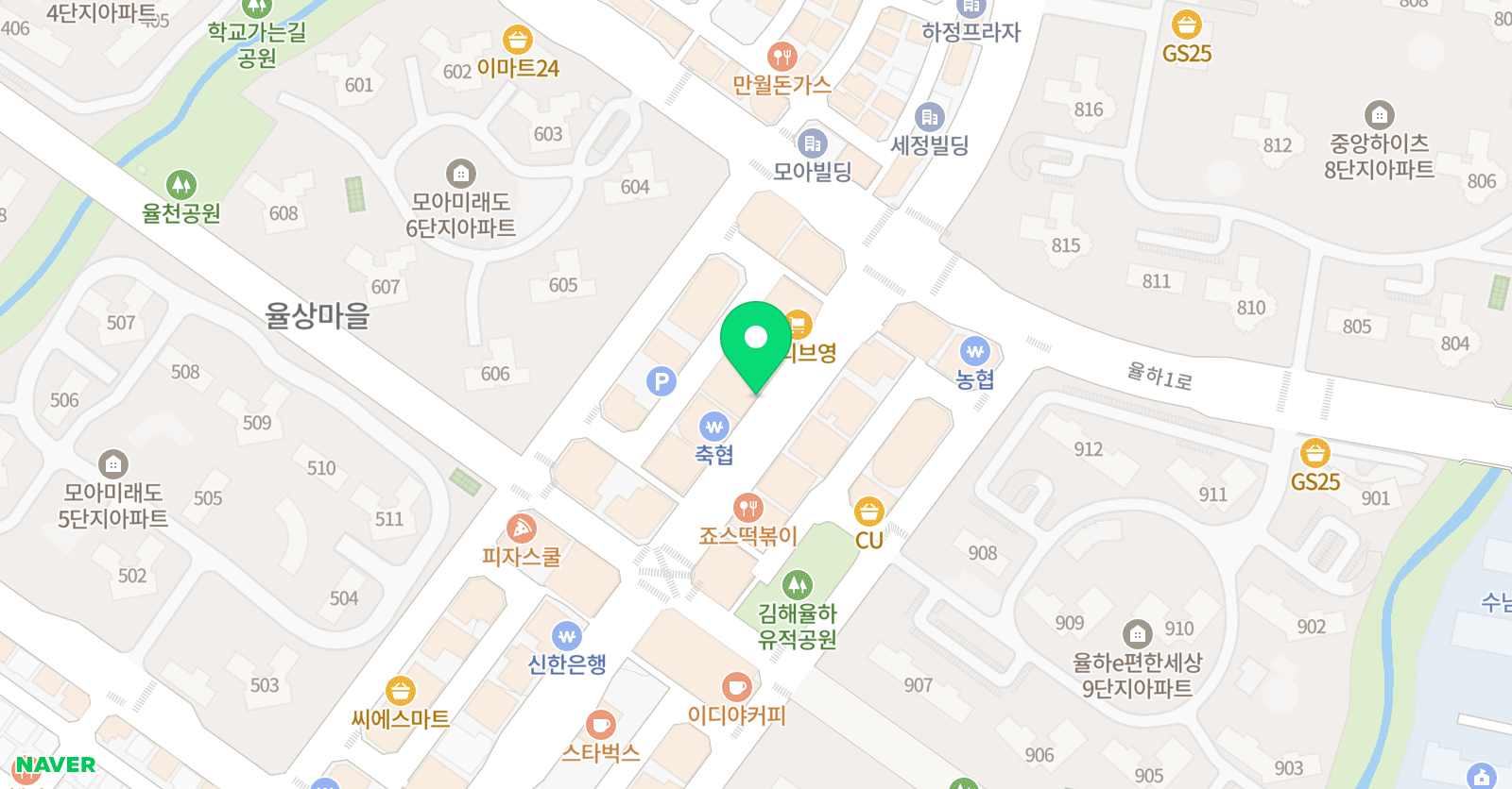 이스턴 영어 율하캠퍼스 위치