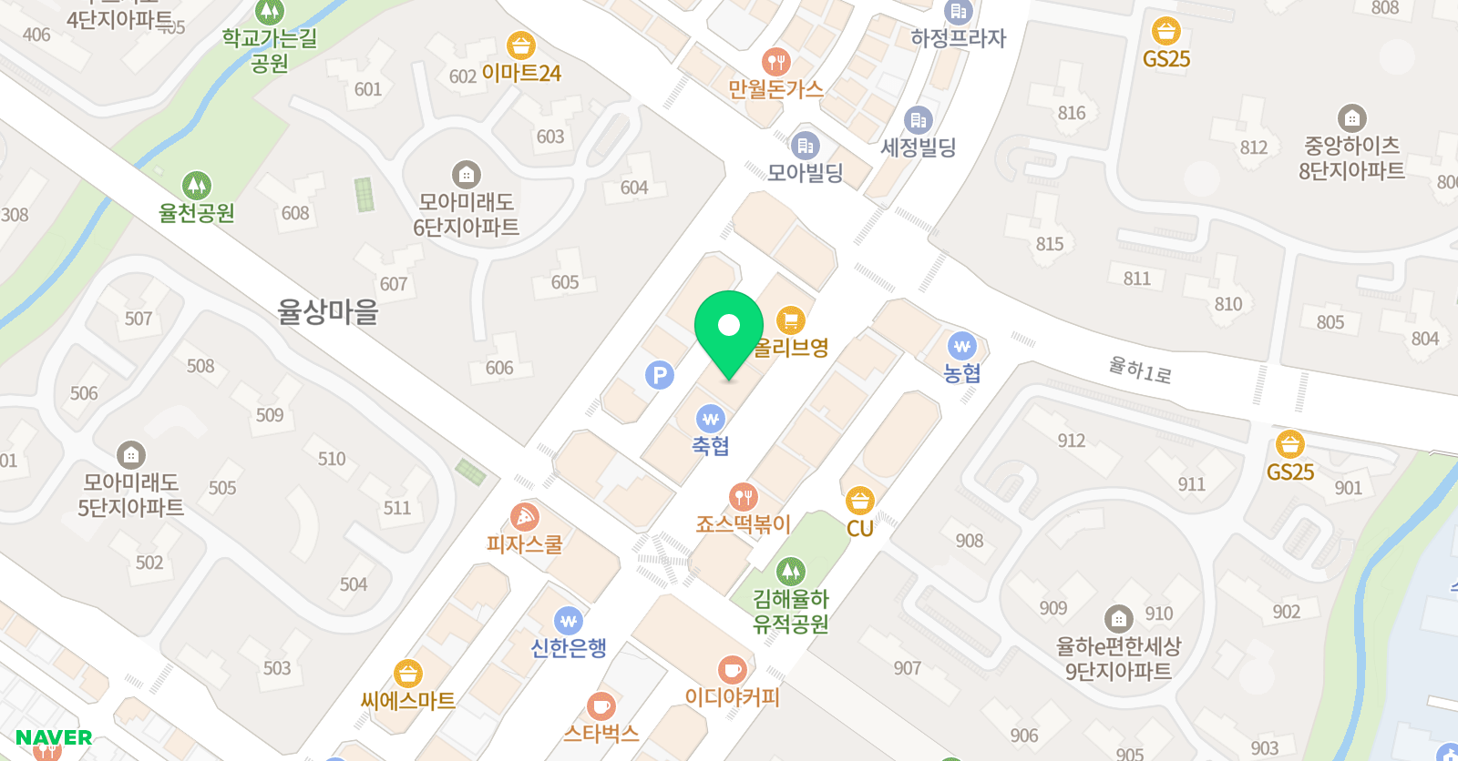 지혜가샘솟는지샘 수학학원 위치