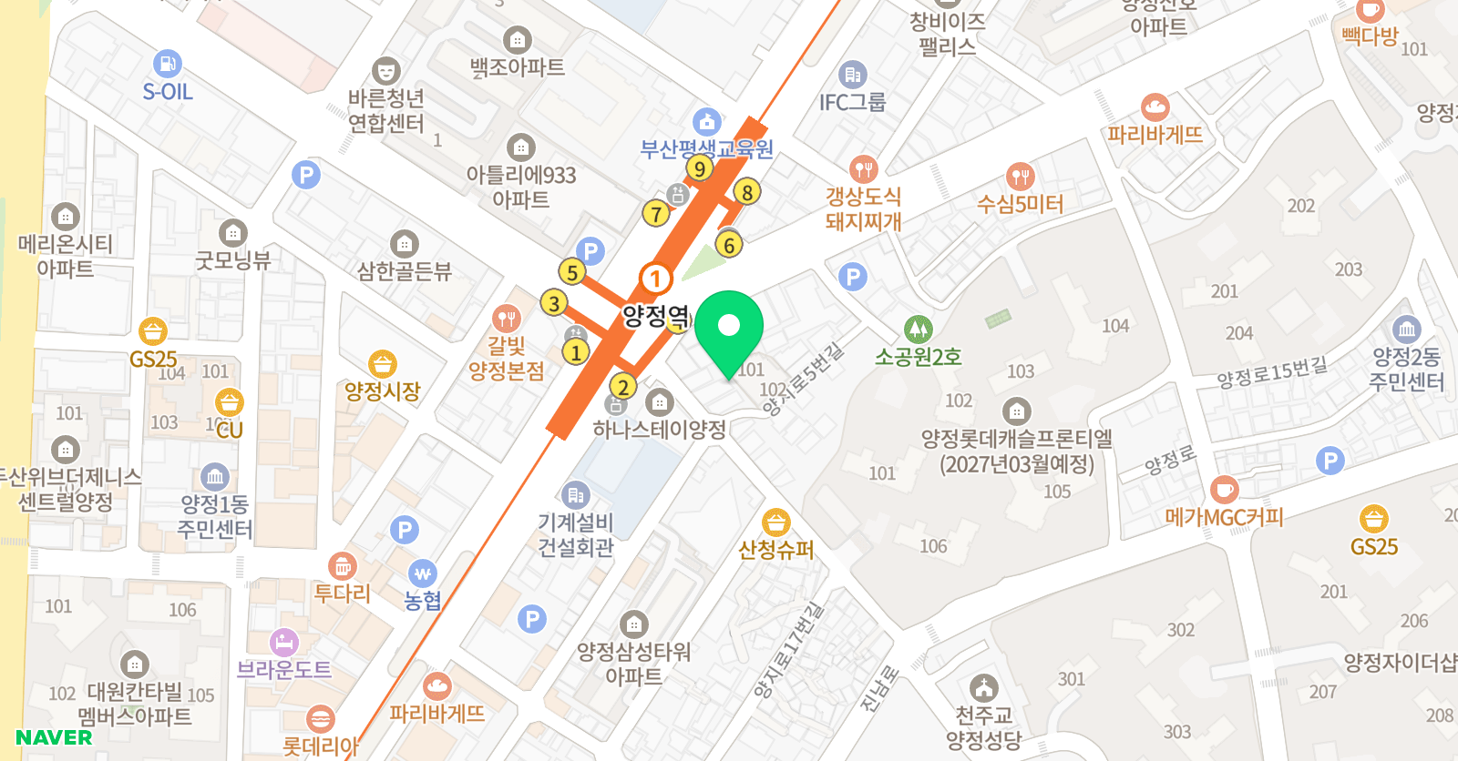 지엔디 드럼전문 음악학원 위치