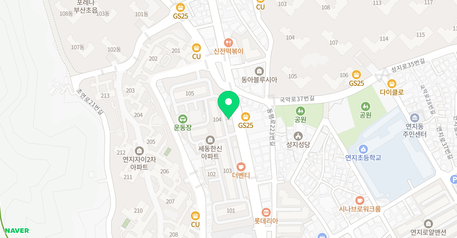 한신MBA 태권도 위치