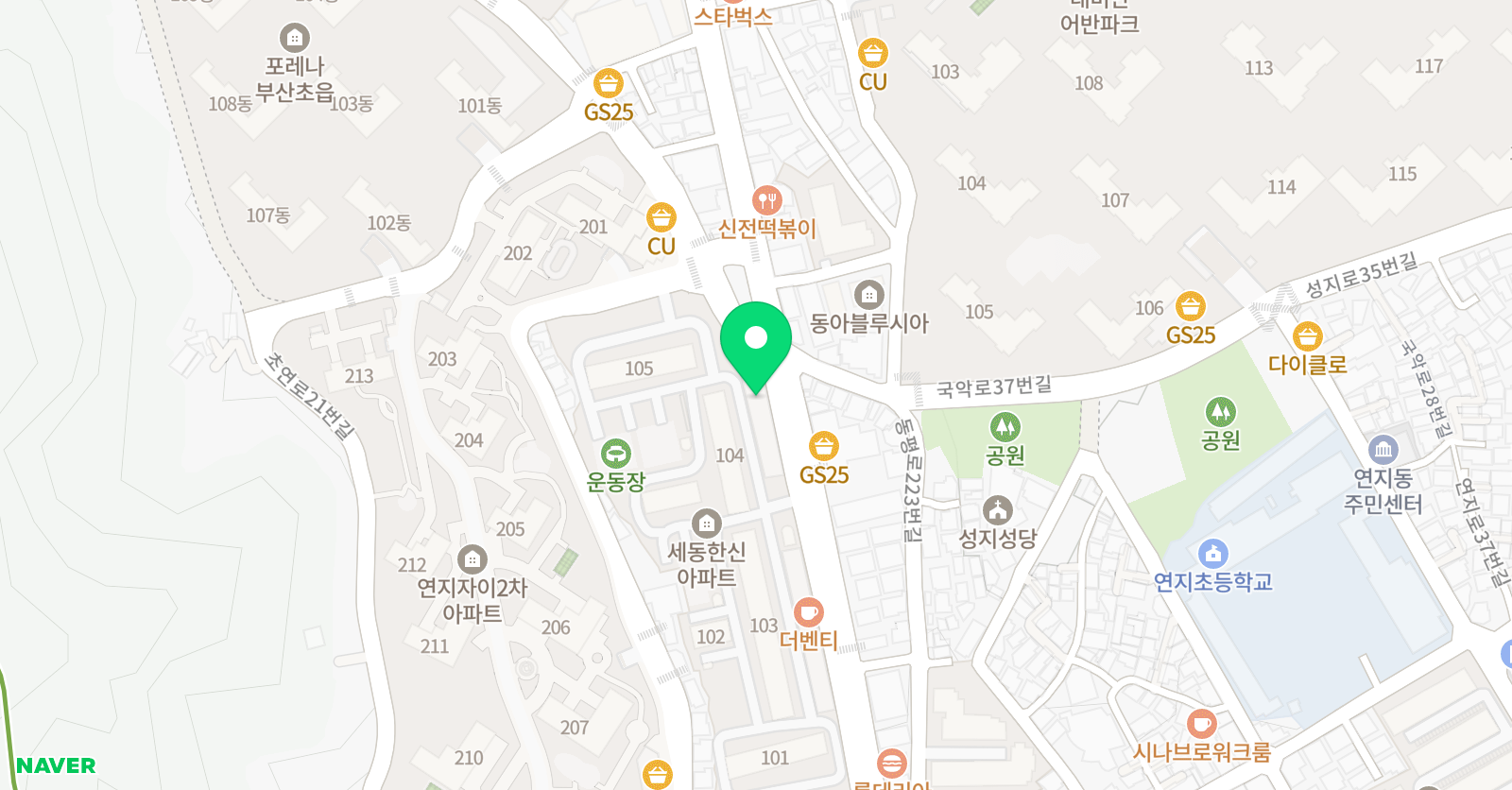 한우리 독서토론논술 부산진연지세동독서교실 위치