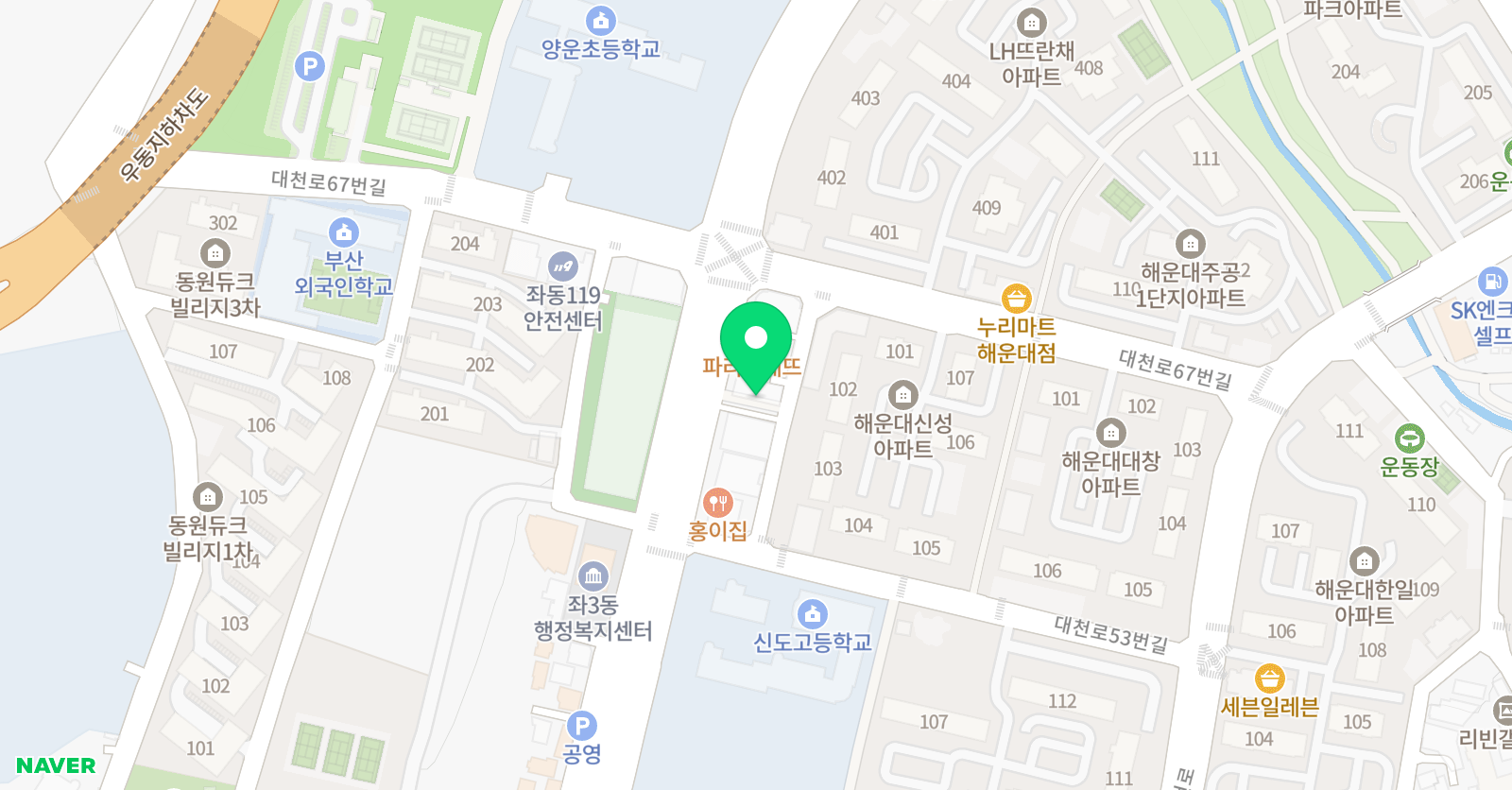 일상과이상 수학학원 위치