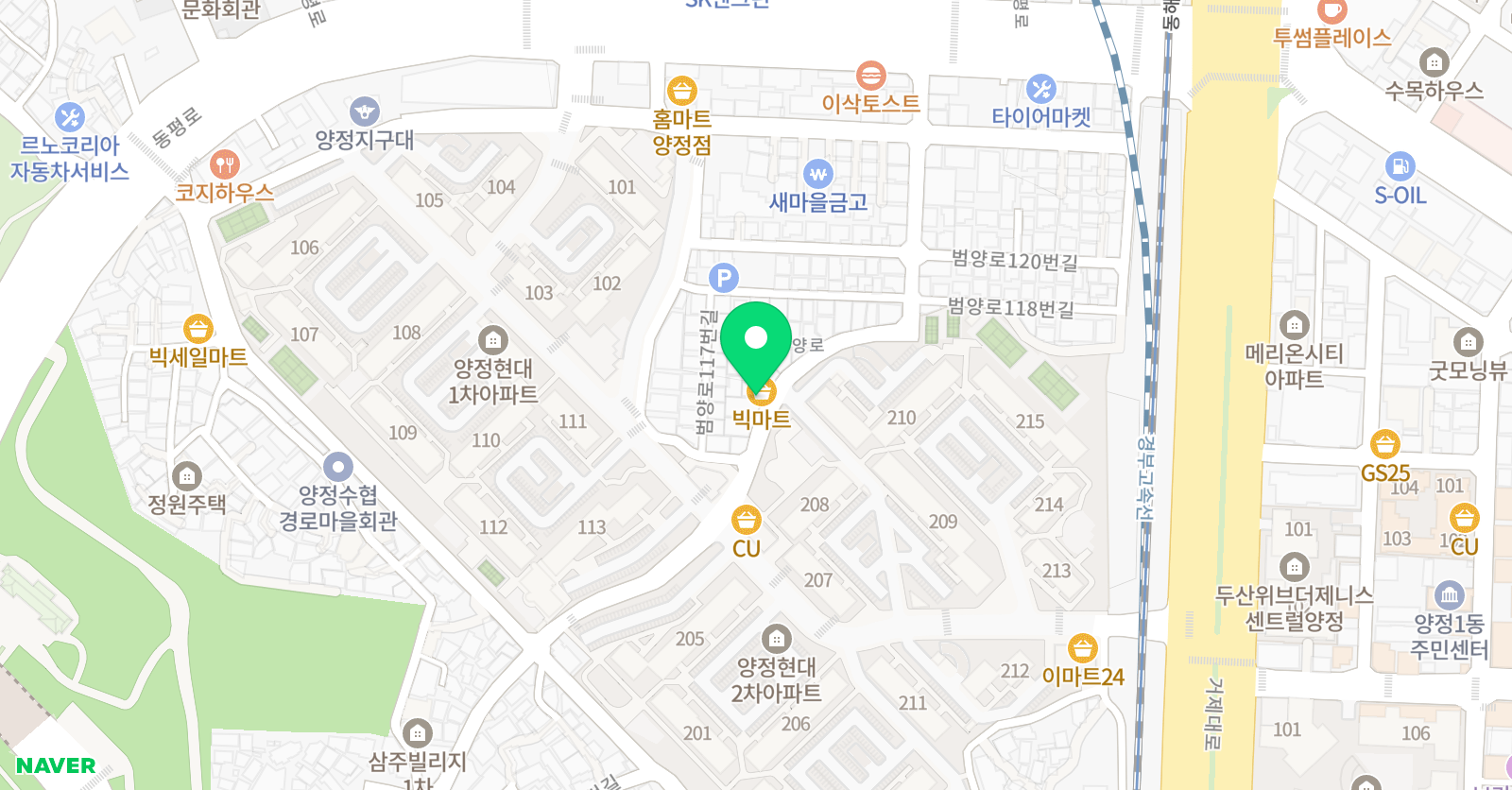 예림 수학국어전문학원 위치