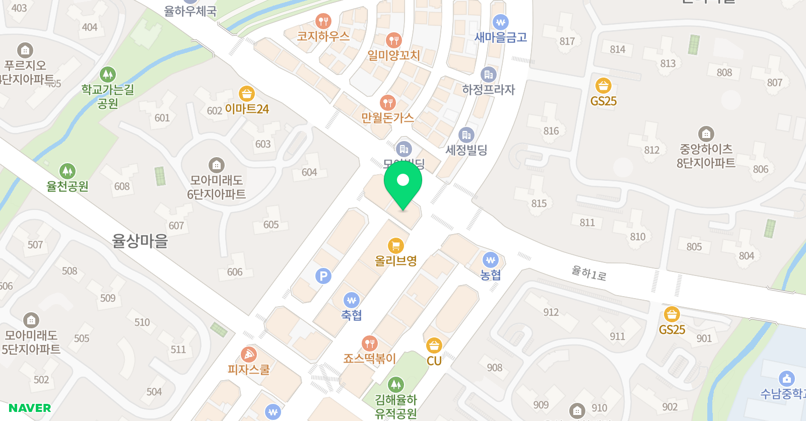 에이엔이 영수학원 위치