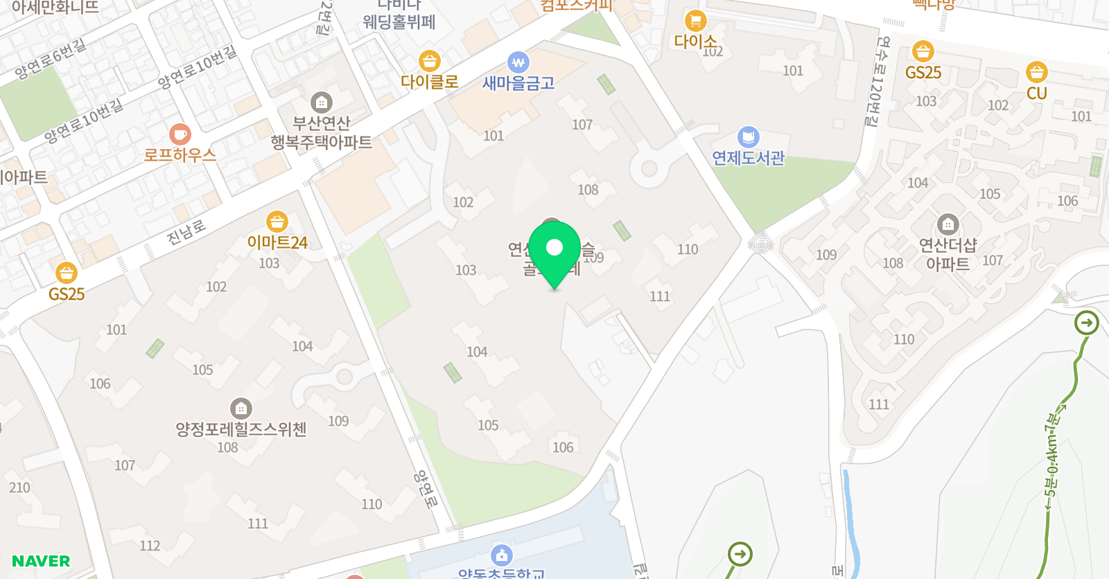 책통클럽 연산골드포레점 위치