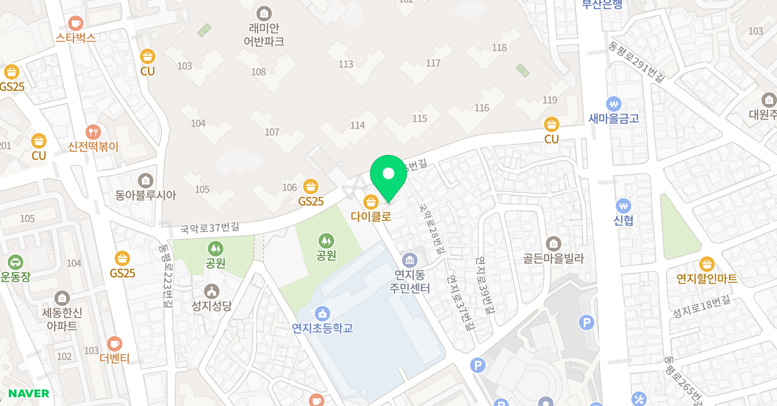 엘티에이 래미안태권도 위치