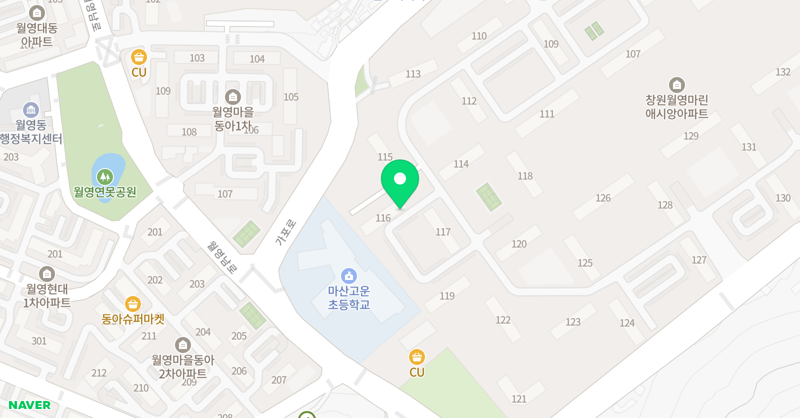 정쌤 힘찬수학 교습소 위치