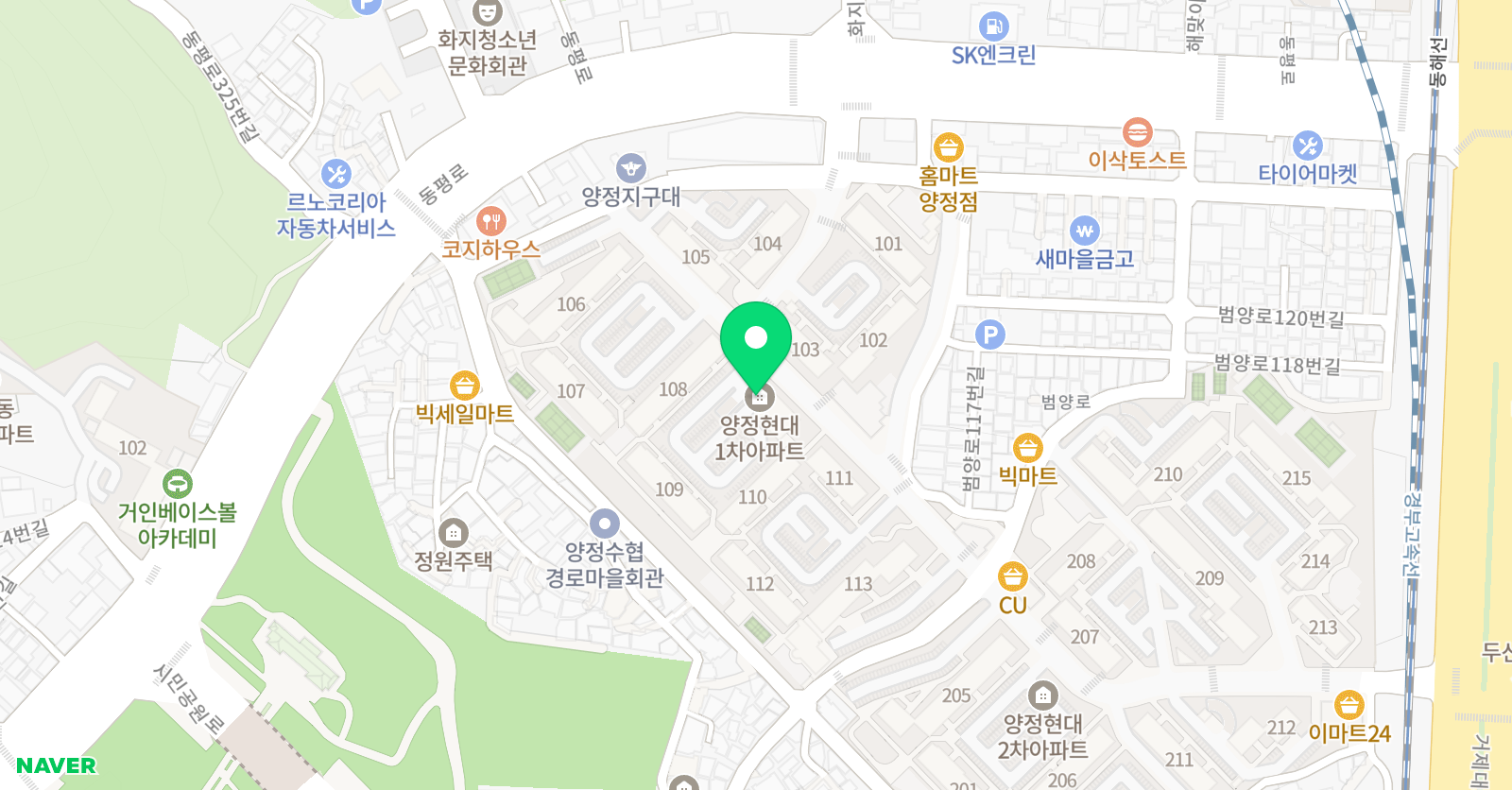 아이리더스쿨 부산양정현대점 위치