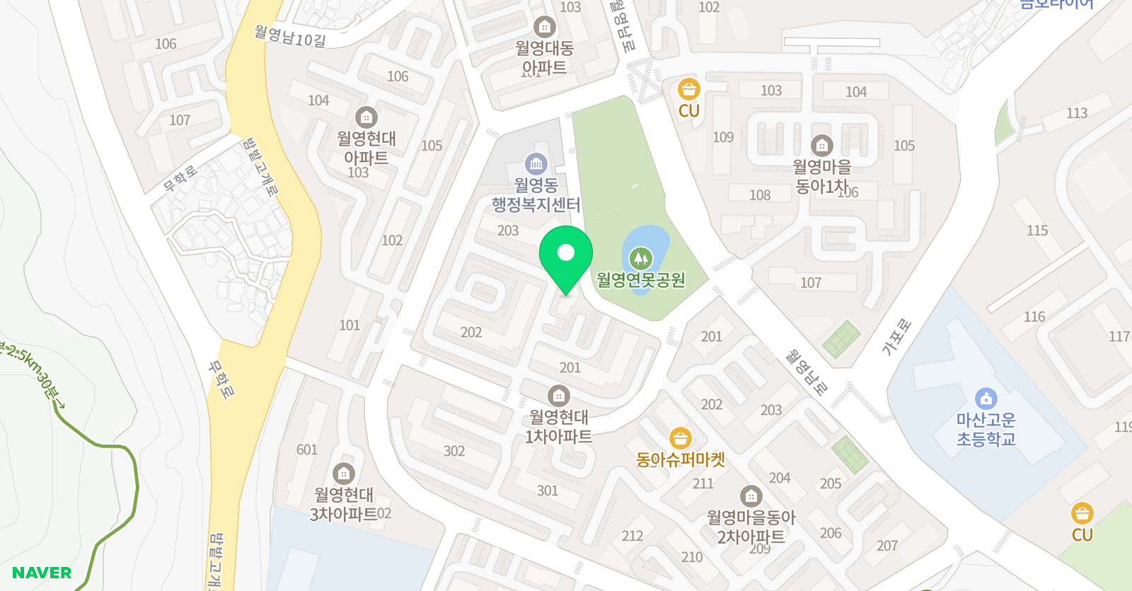 놀작마이아트 마산하늘정원교습소 위치